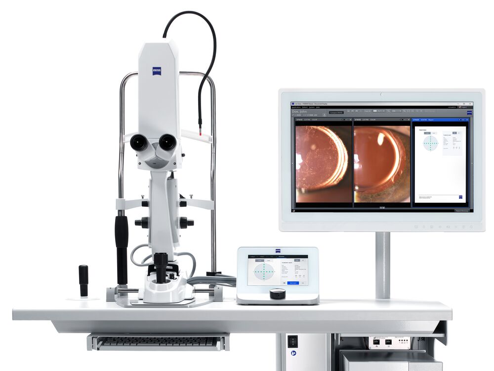 YAG-Laser VISULAS yag von Zeiss mit Befundmonitor
